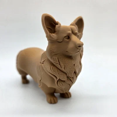 Mô hình chú chó Corgi đứng