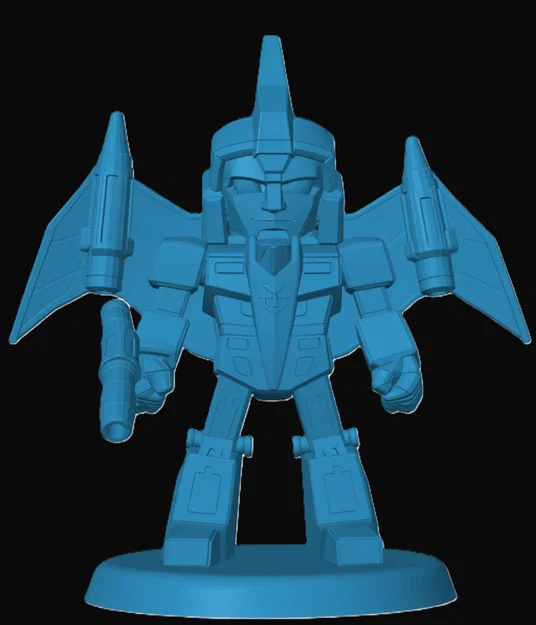 Mô hình 3D Swoop Transformers phong cách Chibi trang trí bàn làm việc - Image 1