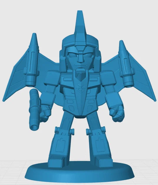 Mô hình 3D Swoop Transformers phong cách Chibi trang trí bàn làm việc - Image 3