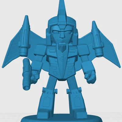 Mô hình 3D Swoop Transformers phong cách Chibi trang trí bàn làm việc