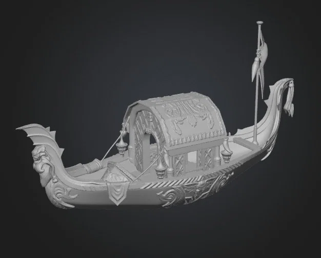 Mô hình thuyền rồng 3D tinh xảo (Glided Dragon Boat) để bàn - Image 1