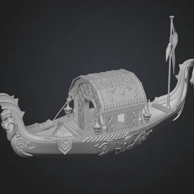 Mô hình thuyền rồng 3D tinh xảo (Glided Dragon Boat) để bàn