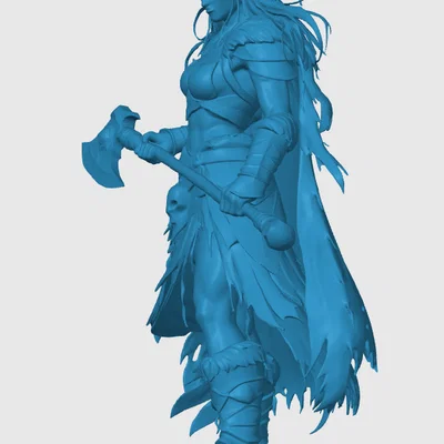 Mô hình Elvin Barbarian cho game RPG