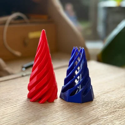 Mô hình kim tự tháp xoắn ốc (Spiral Vortex Pyramid) độc đáo
