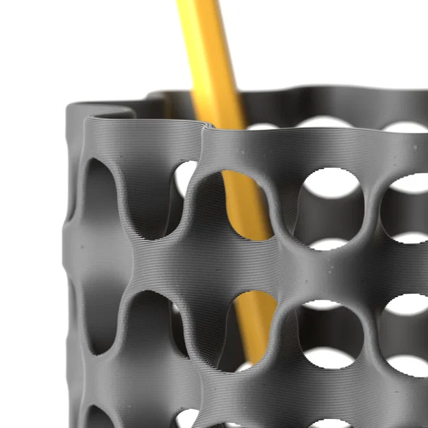 Khay cắm bút 3D thiết kế lưới tổ ong tinh tế cho văn phòng - Image 3