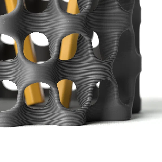 Khay cắm bút 3D thiết kế lưới tổ ong tinh tế cho văn phòng - Image 4