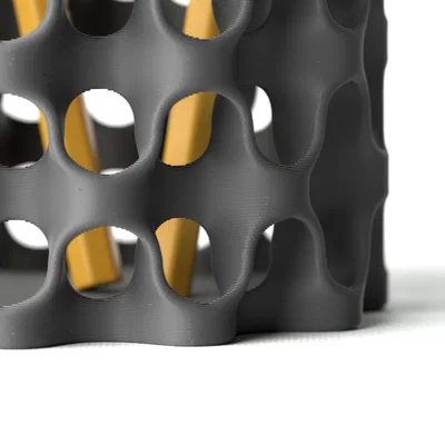 Khay cắm bút 3D thiết kế lưới tổ ong tinh tế cho văn phòng