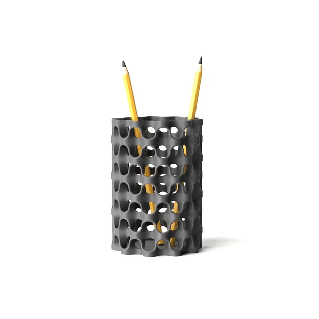 Khay cắm bút 3D thiết kế lưới tổ ong tinh tế cho văn phòng - Image 5