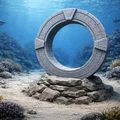 Mô hình trang trí bể cá Cổng không gian (Stargate) cực chất - Thumbnail 1