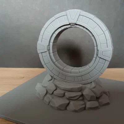 Mô hình trang trí bể cá Cổng không gian (Stargate) cực chất