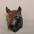 Tượng đầu sói treo tường 3D - Mẫu trang trí nội thất độc đáo - Thumbnail 3