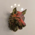 Tượng đầu sói treo tường 3D - Mẫu trang trí nội thất độc đáo - Thumbnail 5
