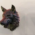 Tượng đầu sói treo tường 3D - Mẫu trang trí nội thất độc đáo - Thumbnail 6