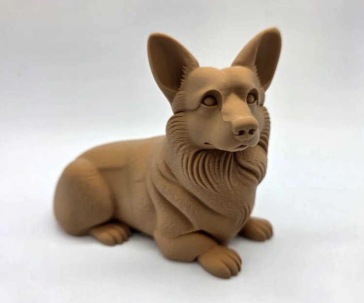 Tượng Corgi đang nằm - Image 1