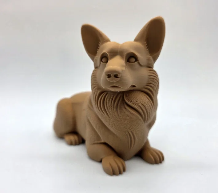 Tượng Corgi đang nằm - Image 3