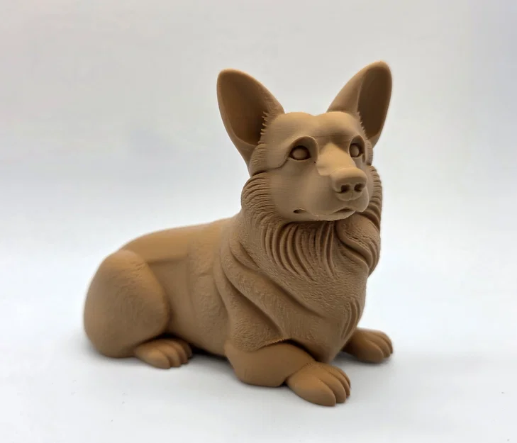 Tượng Corgi đang nằm - Image 4