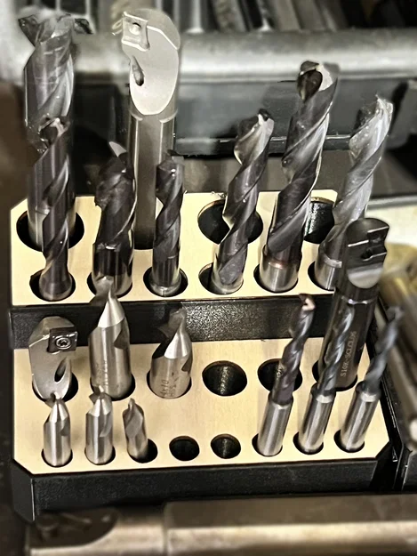 Đế cắm dụng cụ, mũi khoan, endmill đa năng (3D print & Laser cut) - Image 1