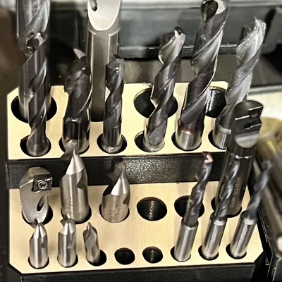 Đế cắm dụng cụ, mũi khoan, endmill đa năng (3D print & Laser cut)