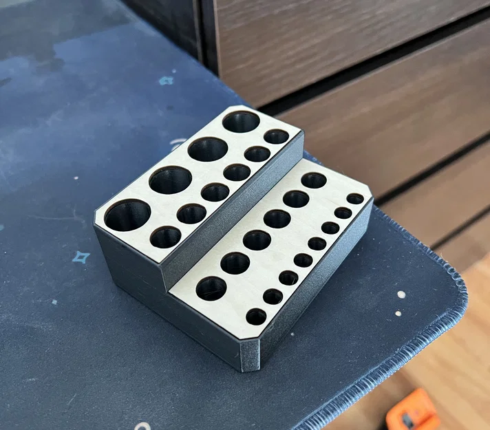 Đế cắm dụng cụ, mũi khoan, endmill đa năng (3D print & Laser cut) - Image 2