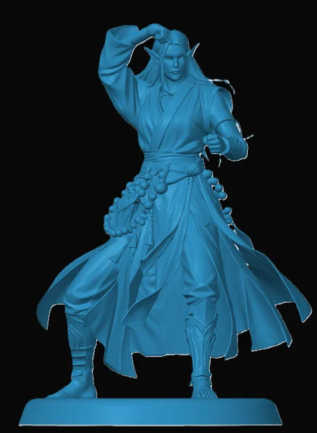 Mô hình Elvin Monk cho game RPG - Image 1