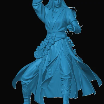 Mô hình Elvin Monk cho game RPG