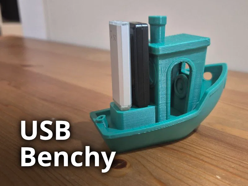 USBenchy: Giá đỡ USB độc đáo mô hình thuyền Benchy 3D - Image 1