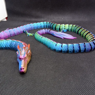 Mô hình rồng 3D siêu dài 90cm - Thiết kế khớp nối linh hoạt