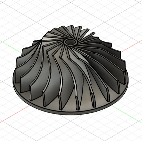 Mẫu thiết kế cánh quạt Impeller cơ khí chính xác cao - 120mm - Image 1