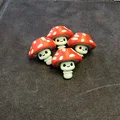 Hạt chặn dây rút hình nấm Amanita phong cách Chibi - Thumbnail 1