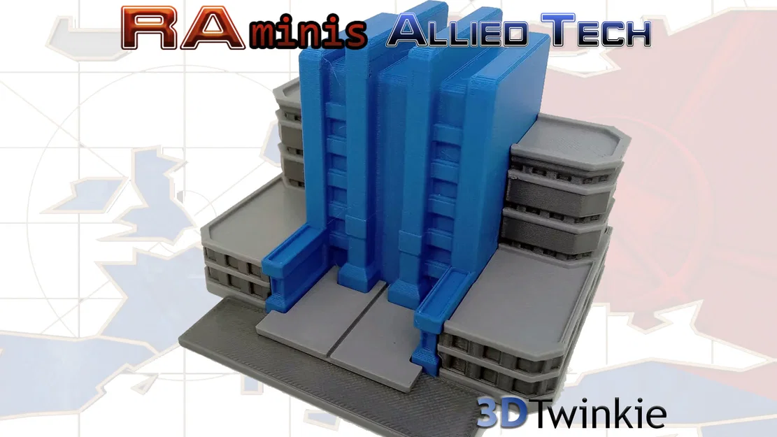 Mô hình tòa nhà Statalite Launching (Allied Tech Center) từ Red Alert - Image 1