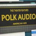 Bảng hiệu trang trí Polk Audio 3D cho phòng chiếu phim gia đình - Thumbnail 1