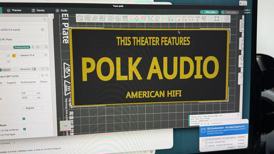 Bảng hiệu trang trí Polk Audio 3D cho phòng chiếu phim gia đình - Image 2