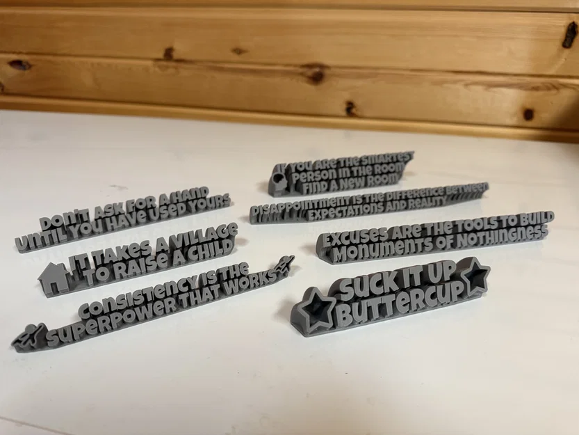 Biển báo để bàn cá tính Suck It Up Buttercup (in 3D) - Image 2