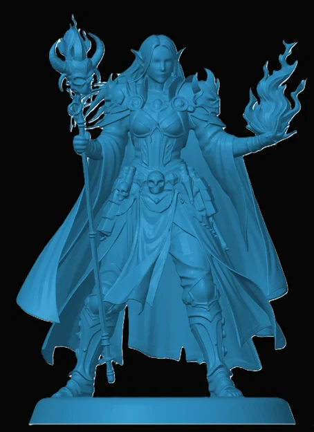 Mô hình Elvin Warlock cho game nhập vai - Image 1