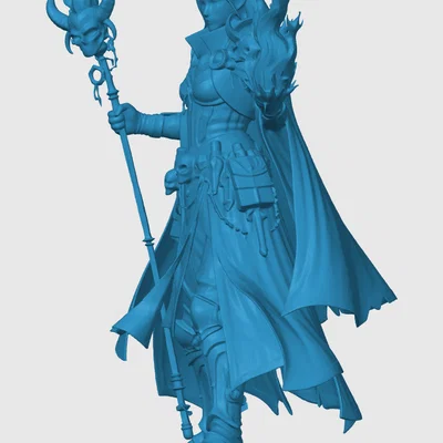 Mô hình Elvin Warlock cho game nhập vai