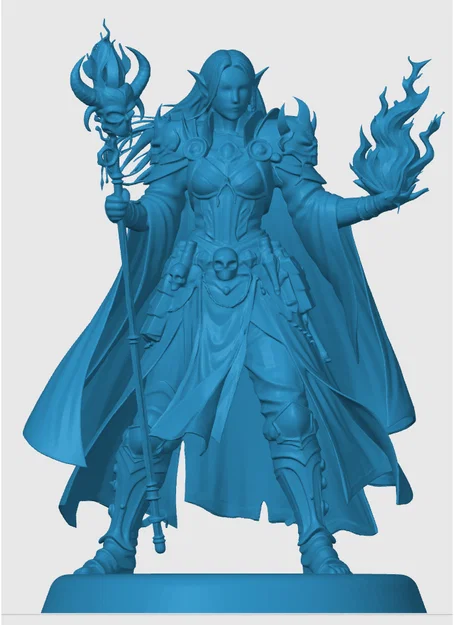 Mô hình Elvin Warlock cho game nhập vai - Image 3