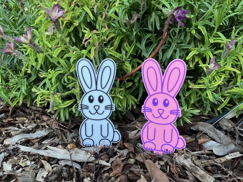 Cọc Trang Trí Sân Vườn Hình Chú Thỏ - Image 1