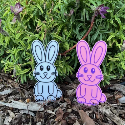 Cọc Trang Trí Sân Vườn Hình Chú Thỏ