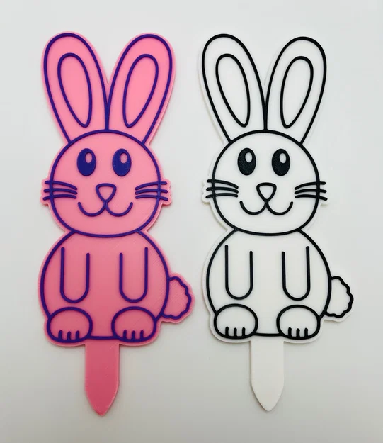 Cọc Trang Trí Sân Vườn Hình Chú Thỏ - Image 2