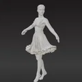 Mô hình 3D vũ công Ballet (Balerina Dancer) thanh lịch và tinh tế - Thumbnail 1