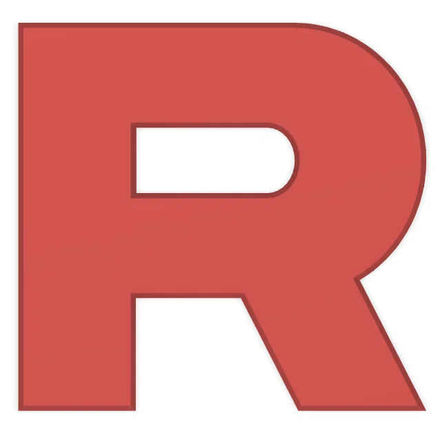 Logo Team Rocket Pokemon in 3D trang trí cặp táp cực đẹp - Image 1