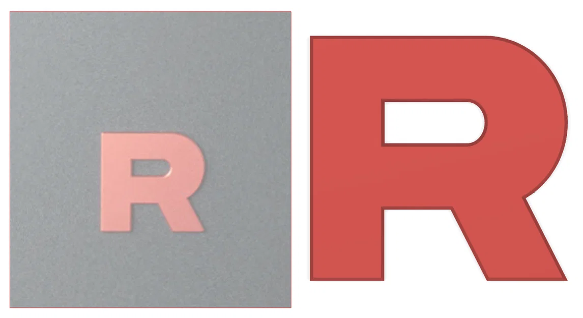 Logo Team Rocket Pokemon in 3D trang trí cặp táp cực đẹp - Image 2