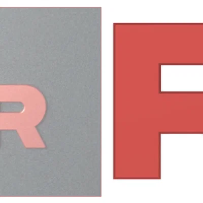 Logo Team Rocket Pokemon in 3D trang trí cặp táp cực đẹp