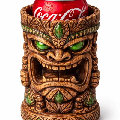 Giá đỡ lon nước Tiki độc đáo cho bàn tiệc - Mẫu in 3D trang trí