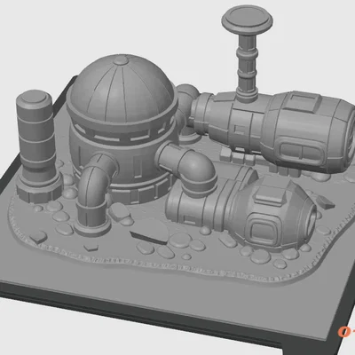 Mô hình trang trí bể cá Future Lab - Căn cứ đáy biển độc đáo