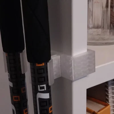 Móc treo gậy leo núi cho kệ sách Ikea Billy