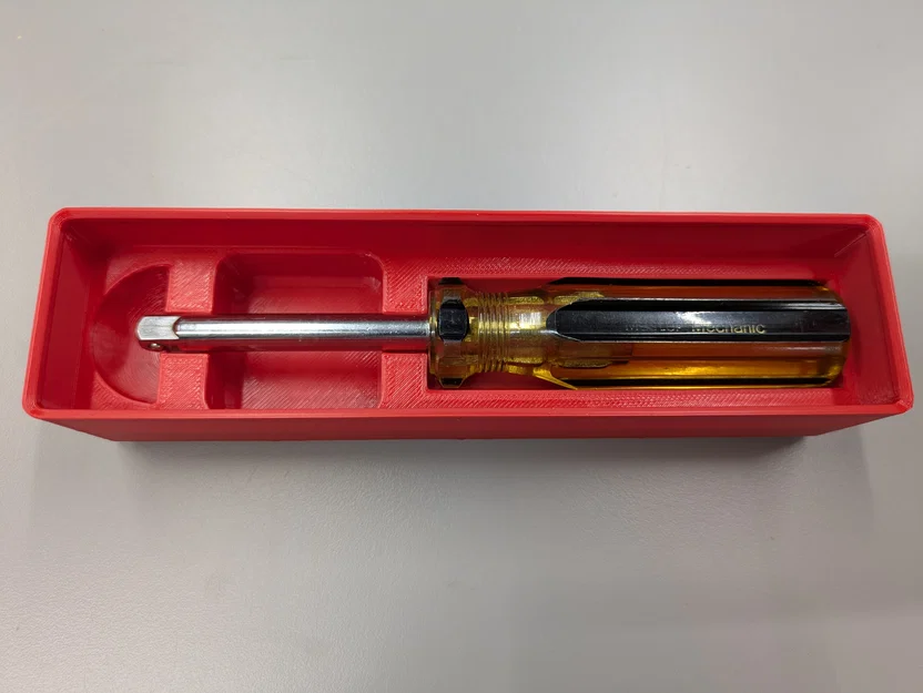 Khay Gridfinity 1x4 cho đầu tuýp 1/4 inch - Image 1