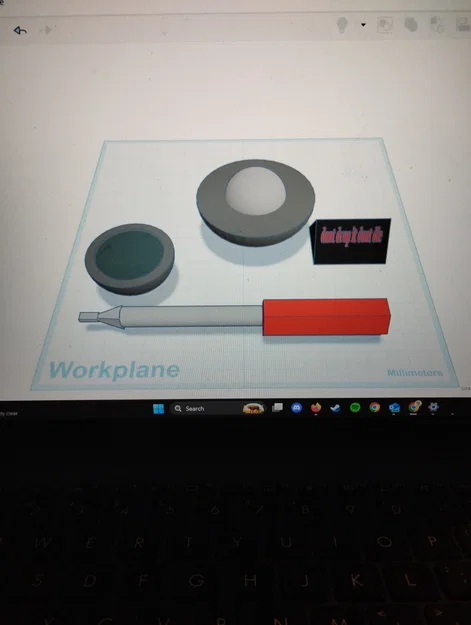 Mô hình 3D Demon Core kèm biển cảnh báo và tua vít độc lạ - Image 1