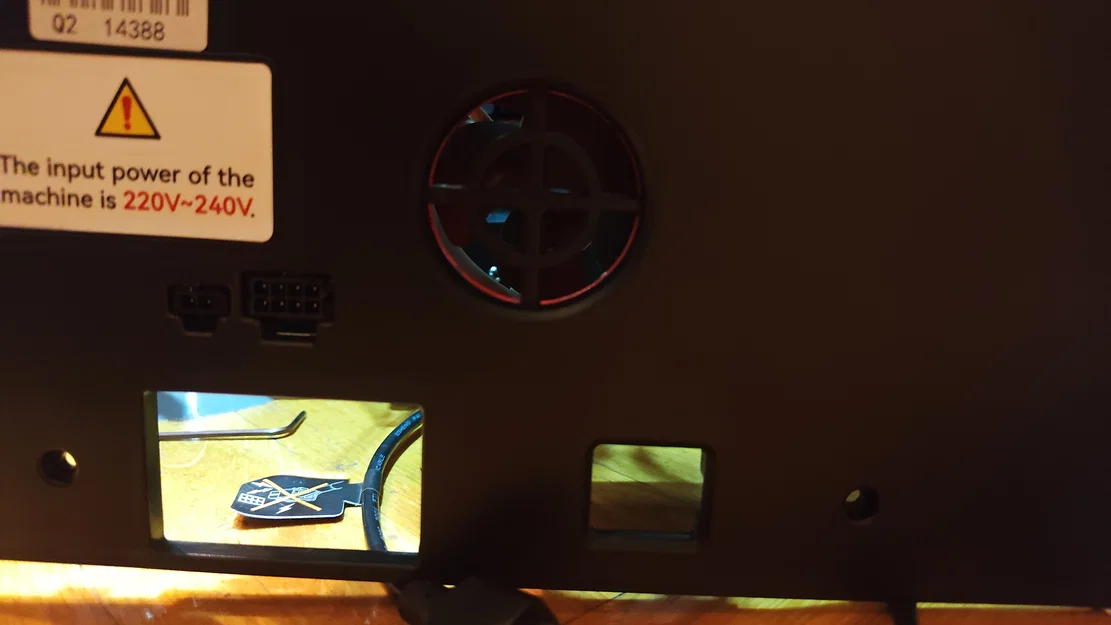 Ngàm chuyển đổi quạt tản nhiệt 80mm sang 40mm cho máy in QIDI Q2 - Image 2