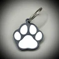 Móc khóa hoặc thẻ treo túi hình bàn chân chó (2 mảnh ghép đa màu) - Thumbnail 1